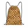 Custom Ch Board Cordon Sac à dos Sacs Femmes Hommes Léger Chboard Game Player Gym Sports Sackpack Sacs pour Yoga d60C #