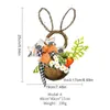 Decorative Flowers Flower Basket Rattan Ring (with Lights) Easter Decoration Pendant Family Porch Dress