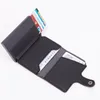 Top Quality Carteiras Homens Mey Bag Automático Pop-up Metal Alumínio Shell Mey Minimalista Titular do Cartão de Crédito RFID Bloqueio v9WM #