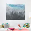 Wandtapijten Misty Forest Ocean Beauty Tapestry Home Supplies Decoratieve muurmuurschildering