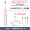 Heads Six Modes Soft Bristle Electric Toothbrush With Super Strong Cleaning And Whitening Teeth IPX7 Waterproof Low Noise Couple Style