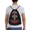Hard Rock Band Guns N Roses Sac à dos à cordon Femmes Hommes Gym Sport Sackpack Portable Bullet Logo Shop Sac Sack j3HU #