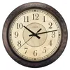 Horloges murales Crosse Clock 14" Rustique Savannah Bronze Traditionnel Quartz Analogique 404-2635-Int