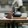 Teaware Sets Witch Broomstick Kitchen Brush Tea Kettle Cleaning Brushes Writing Bowl Tool Brown Silk Pot Set Tray Washing