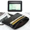 1pcs Solid Color PU Leather Bank Card Holder Credit Card Wallet Mini Slim Wallet Busin Card Case Women Men Pocket Coin Purse L9GI#