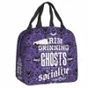 مسكون Mansi Grim Grim Grinning Ghosts Box Box Women Cooler Food Food Food Bag Bag Bag Bag Bag School Adtors الطالب
