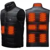 Blankets Unisex Electric Heated Vest 3 Temperature Mode 9 Areas Heating Gilet Dual Control For Outdoor Camping Hiking Blanket