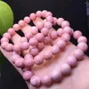 Braccialetti a maglie 12mm Bracciale opale rosa naturale Moda cristallo di quarzo Pietra preziosa Gioielli Reiki Guarigione Regalo per le donne 1 pz