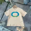 Ensembles de vêtements de créateurs de luxe T-shirt pour enfants G Abricot mis monogrammé shortt mode marque de mode britannique trésors pour enfants d'été et filles en coton deux pièces