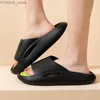 home shoes Fashion Men Slippers Summer Beach Ourdoor Hollow Slides Indoor Home Women Slippers Thick Platform Shoes Soft Flip Flops Y240401