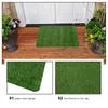 Tapis d'entrée en gazon artificiel, tapis d'extérieur, tapis de sol vert, fausse façon