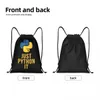 Aangepaste Inspirati Pyth Developer Drawstring Bag Yoga Backpacks Men Women Programmeer Taalcode Codecode Codeert Sport Gym Sackpack S6SY#