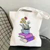 Mulheres Fry livros Bolsa de ombro impressa Kawaii Harajuku Shop Shop Shop Canvas Fi Bolsas de Estudantes Bolsas de Menina Tote Lady I5bh#