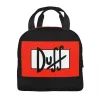 Duff Cerveja Isolada Lunch Tote Bag para Mulheres Crianças Reutilizável Cooler Thermal Lunch Box Trabalho Escolar Food Picnic Ctainer Bags h1OC #