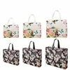 shop Bag Butterfly Printing Waterproof N-woven Fabric Storage Reusable Lage Travel Bag Women Shop Trolley A9y0#