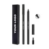 6.5g Private Label Eyeliner Pen Custom Bulk Waterproof Eye Liner with Built-in Pencil Sharpener Balck Color Waterproof Makeup 240327