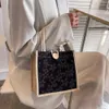 fr stamping Burlap Borse Borse Women Linen Tote Shopper Borse Summer Beachbags Portable Eco Top Handle Shop Shop P1KE##