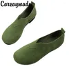 Casual Shoes Careaymade- Spunautumn Flat Heel Beans Round Head Lefu Fisherman's Lazy Women's