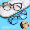 Sunglasses Retro Blue Ray Blocking Anti-Blue Light Glasses Portable Eye Protection PC Square Eyeglasses Ultralight Computer Goggles Office