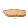 Decorative Figurines Tray Tableware Pastry Plate Confectionery Food Holder Storage Bamboo Cookie Jewelry