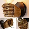 Wall Lamp Vintage Resin Hand Fist Lamps Industrial Loft Decor Lights For Home Lighting Retro Sconces Bedroom Fixtures