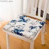 Cushion/Decorative Pillow Simple Cotton Linen Square Dining Chair Cushion Thicken Non-slip Balcony Tatami Soft Sitting Pad Winter Office Computer Chair Ma Y240401