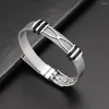 Bangle Trend Stainless Steel Hourglass Bracelet Charming Men's Fashion Jewelry Accessories Party Valentine's Day Gift