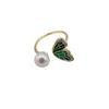 Stud Earrings Natural Freshwater Pearl Shiny Zircon Butterfly 14K Gold Filled Female Ring Jewelry For Women Gifts Drop