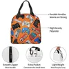 Elektrische game Ctroller Background Lunch Bag Compact handtas Game Board Patroon herbruikbare lunchbox K4YA#