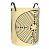 Sacs à linge Chartres Labyrinth Circular Hamper Panier de rangement robuste et durable idéal pour les livres de cuisine