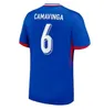 2024 BENZEMA MBAPPE camisetas de fútbol versión del jugador GRIEZMANN POGBA 24/25 French Coupe du monde equipo nacional francia GIROUD fans KANTE Camisetas de fútbol