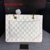 Famous 5a designer shopping bag Chain Apricot womens Cross Body handbag purses best Quality Caviar Real Leather Sheepskin Classic Flap woman Computer