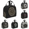 viking Nordic Celtic Symbol Print Thermal Lunch Bags for Women Men Insulated Lunch Box Bento Bag for Beach School Work Office 25qd#