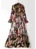 Robes décontractées Fitshinling Imprimer Floral Maxi Robe Beach Holiday Slim Sexy Boho Longue Femme Vêtements Mode Pareo A-Line Robes