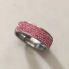 Bagues de fiançailles en zircon complet pour femmes, design tendance, couleur rose, bagues de mariage, anel, cristaux autrichiens, bijoux de qualité supérieure, 253d