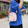 Tas Qiaoduo Vrouwen Handtassen Schoudertassen Voor Meisjes 2024 Mode Vrouwelijke Canvas Crossbody Leuke Transparante Portemonnees Messenger