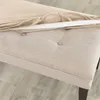 Miękka aksamitna pokrywka ławki do jadalni sypialnia spandeksu elastyczne dekoracje krzesło Okładki wyjmowane do mycia siedziska 240329