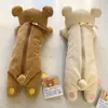 Kawaii rilakkuma kızlar için peluş peluş kalem kılıfları okul okulu korilakkuma ayı anime sevimli kalem kılıfı düzenleyici kalem çantası k9fy#