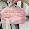 NEUE FR MUSTER Frauen Make -up -Tasche Kosmetikbeutel gestepptes Haus weicher Make -up -Koffer Beutel Reißverschluss Große Reise W Back O4XC#