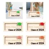 Party Supplies 2024 Graduation Money Gift Holder Cards Box Wood Cash For Congrats Placing Birthday Women Men DIY