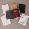 Starry Sky Passport Cover Fi Mujeres Hombres Pu Cuero Cartera de viaje Paisaje Pasaporte Titular Caso de alta calidad para pasaportes Y8y9 #