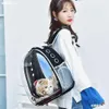 Space Cat Transparente Tasche Tragbarer Raumkapsel-Hunderucksack Schultasche mit Haustierrucksack