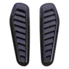 2pcs Car Modified Accessory Bonnet Hood Air Vent Cover Stickers Decor (Black)