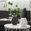 Vases NOOLIM Europe Porcelain Vase Modern Fashion Ceramic Tabletop Origami Flower Room Study Hallway Home Wedding Decoration