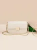 Shoulder Bags Fashion Ladies Chains Bag Designer Cow Split Leather Versatile Flap Tofu Casual Solid Women Single Crossbody