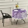 Tableau de table 60 pouces Round Couche à manger décoratif Purple Mandala Boho Table Couvertures pour le banquet de fête de mariage Y240401