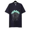 Young Thug Same Sp5der 55555 Korte mouwen Foam Spider Web Print T Losse Heren en Dames Tee T-shirt T-shirt Tees