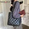 Borse a tracolla Borsa tote trapuntata a diamante da donna Imbottitura leggera Manico superiore Versatile Casual Morbida Grande capacità Viaggio slouchy