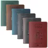 spanish Passport Holder Document Holder Layer Cowhide Vintage Boarding Card Wallet Card Bag Set in Stock S6Jc#