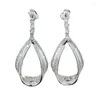 Boucles d'oreilles en argent S925, bijoux polyvalents à la mode et élégants